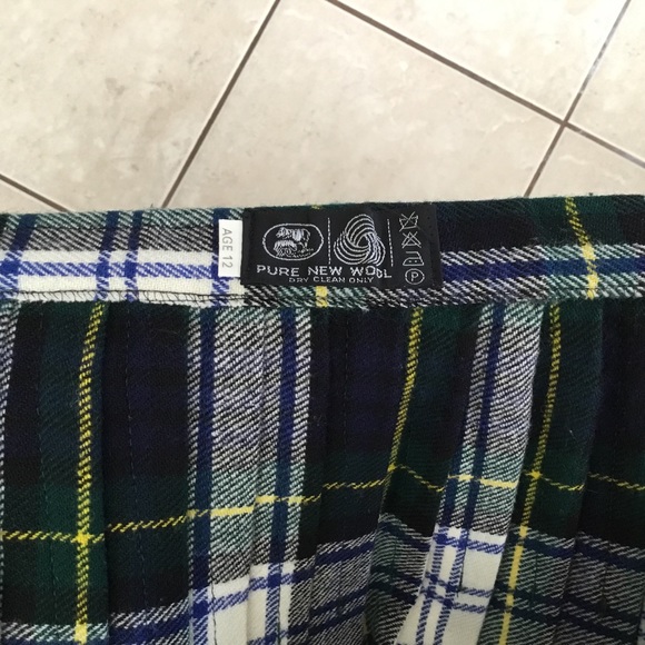 Vintage 1980s Kilt Skirt 100% Wool - Picture 4 of 5